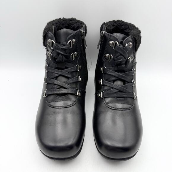 Propét Womens Dasher Booties US 6.5 4E Extra WIDE EU 37 Black Leather NIB - Picture 7 of 13